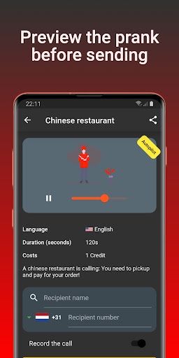 Boomrang - Prank Calls Screen 2