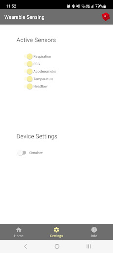 Wearable Sensing System Screen 3