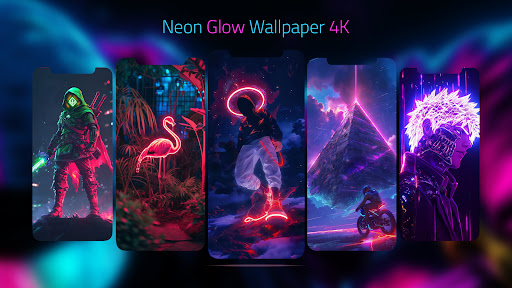 Vibrant Neon Glow Wallpaper 4K Screenshot 1 - AppWisp.com
