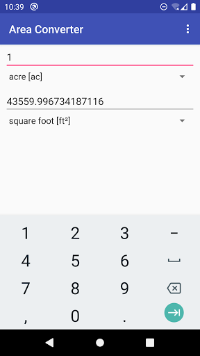 acres to square feet to hectar