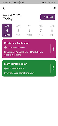 Task Reminder Screen 2