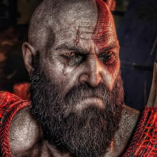 Wallpapers Kratos 3 4k 2023 logo