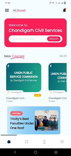 Android application Chandigarh Civil Services screenshort