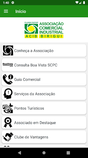 Android application ACIB Birigui screenshort