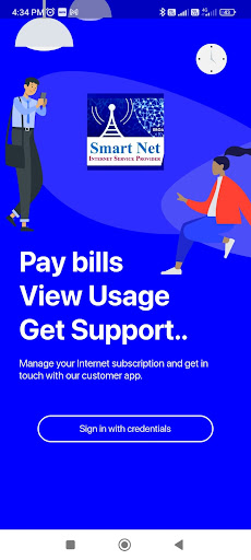Android application Smartnet Customer App screenshort