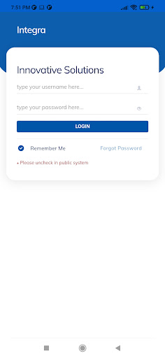 Android application Innovative Solution screenshort