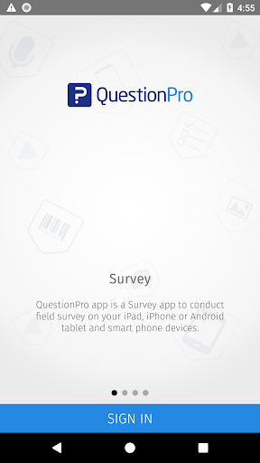 Android application QuestionPro - Offline Surveys screenshort