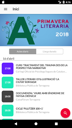 Android application TGN Agenda screenshort