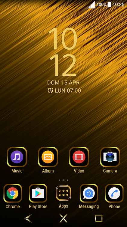Carbon Gold - Theme for Xperia - 1.1.0 - (Android)