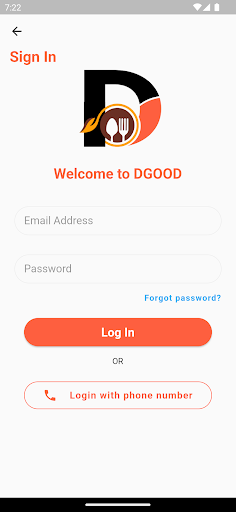 Android application DGood screenshort