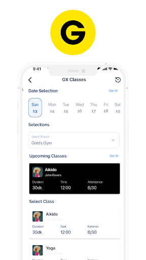 Android application GymStop screenshort