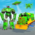 Cover Image of ดาวน์โหลด Flying Train Robot Car Games 1.3 APK
