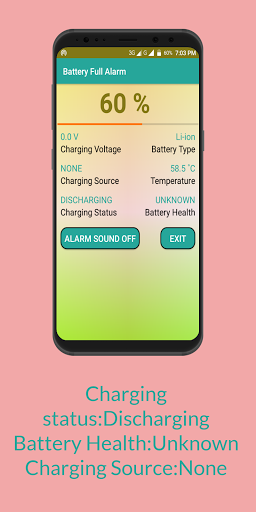 Battery Full Alarm Screen 3