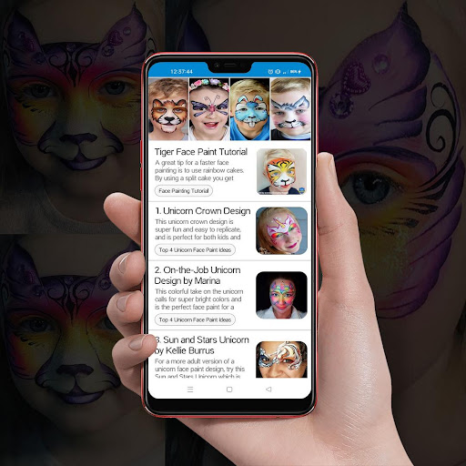 250 Cool Face Painting Ideas Screen 3