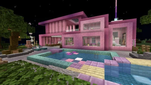 About: Pink house for minecraft (Google Play version)