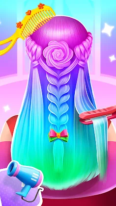 Braided Hair Salon MakeUp Game - Screenshot 1