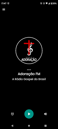 Android application Adoração FM screenshort