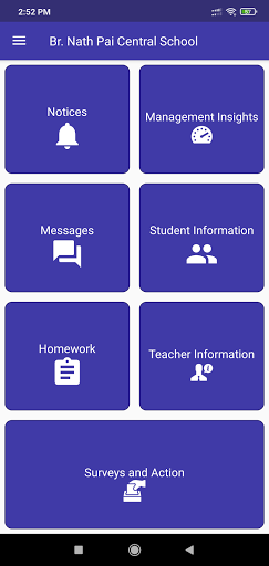Android application BR.Nath Pai Central School Mye screenshort