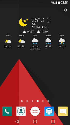Android application Now Chronus Weather Icons screenshort