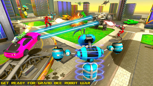 Bee Robot car Transformation Game police hero