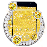Luxurious Golden Glitter Theme icon