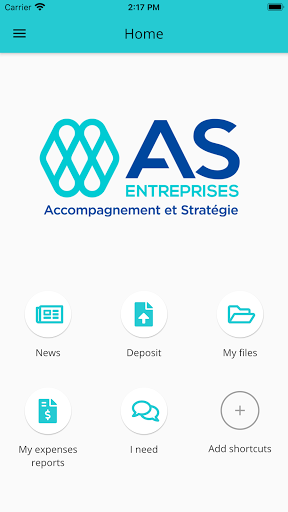 Android application AS Gestion screenshort