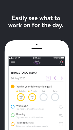 Android application Macro Me Fitness screenshort