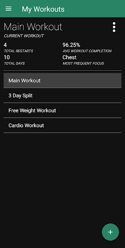 LiteWeight - Workout Manager Screen 3