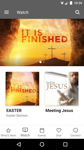 Heritage Church App Screen 2