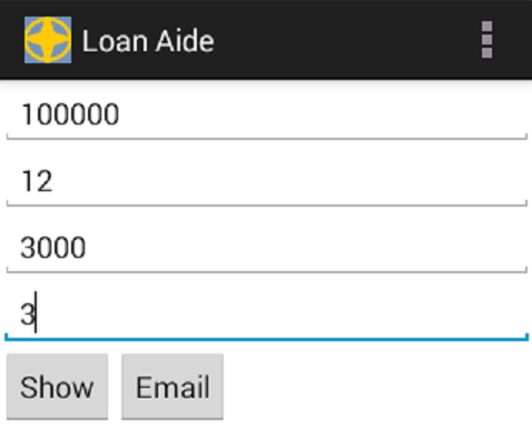 Loan Aide Screen 2
