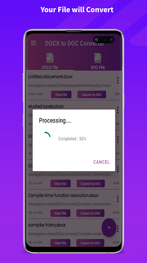 Convert DocX to DOC Converter