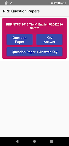 RRB Previous Year Question Pap Screen 3