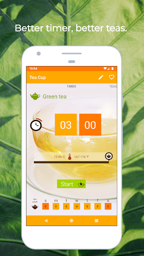 Android application Tea Cup - Timer screenshort