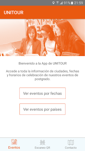 Android application UNITOUR screenshort