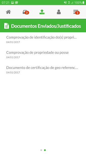 Android application Central do Proprietário/Possui screenshort