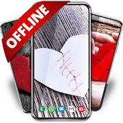 Broken heart on offline wallpapers