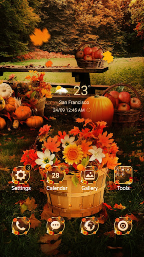 Android application Autumn Basket - Wallpaper screenshort