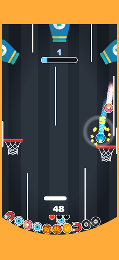 Bouncy Dunks : Fire Hoop Dunks Screen 3