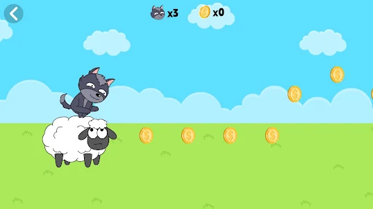 オオカミの跳躍羊:ランニングゲーム