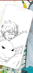 Chainsaw Man Coloring Book
