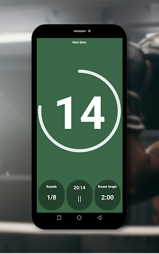 Boxing timer (stopwatch) Screen 2
