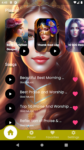 Android application God Music Mp3 screenshort
