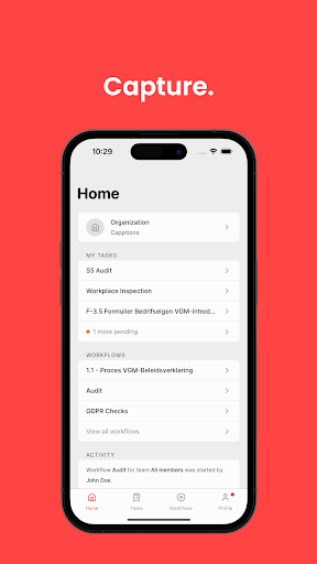 Android application Capptions Direct screenshort