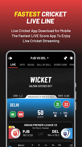 Cricket Mazza 11 Live Line - Sports - games