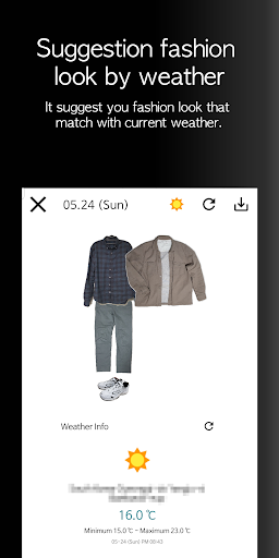Android application Clothes Up - mini closet screenshort