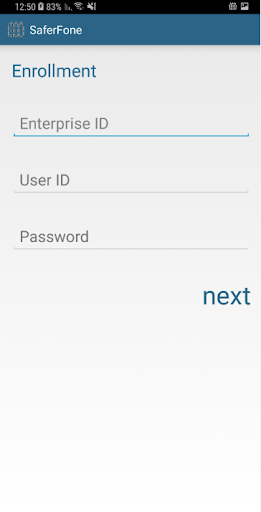SaferFone EMM Screen 2