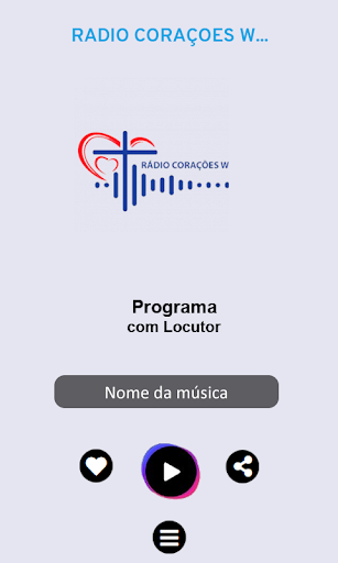 Android application Rádio Corações Web screenshort