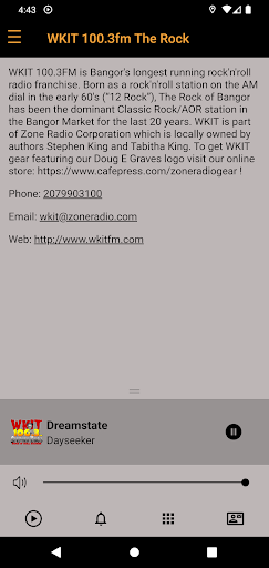 Android application WKIT-FM screenshort
