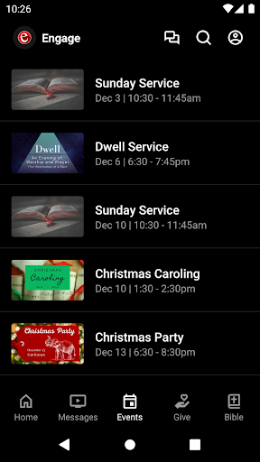 Engage Calvary Screen 3