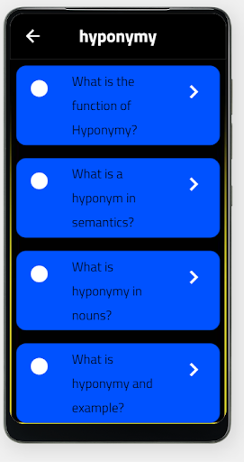 hyponymy